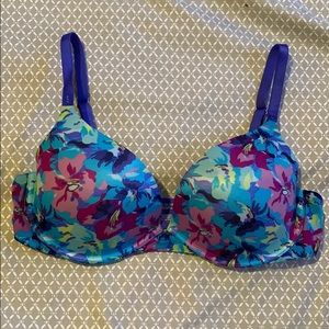 Victoria’s Secret Biofit Demi Uplift Blue Bra